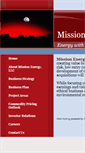 Mobile Screenshot of missionenergyllc.com